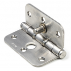 Scharnier | AXA | Kogellager | 76 x 76 mm (SKG**, Buiten draaiend, Afgerond, RVS)