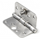 Scharnier | AXA | Kogellager | 89 x 89 mm (SKG***, Buiten draaiend, Afgerond, RVS)