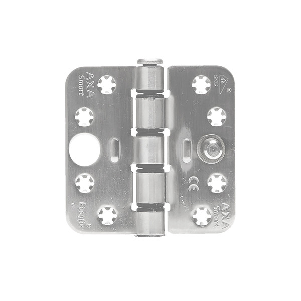 AXA Scharnier | AXA | Smart EasyFix | 89 x 89 mm (SKG***, Buiten draaiend, Afgerond, RVS) 16870981VE K010808510 - 2