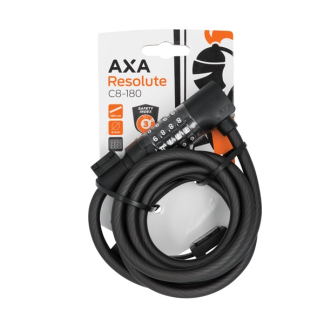 AXA Spiraalslot | AXA | 180 cm (Ø 8 mm, Cijfercode, Basic Safety) RS3589 K170404422 - 