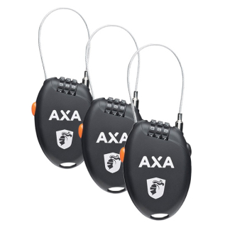 Uittrekslot | AXA | 75 cm | 3 stuks (Ø 1.6 mm, Cijfercode, Basic Safety)