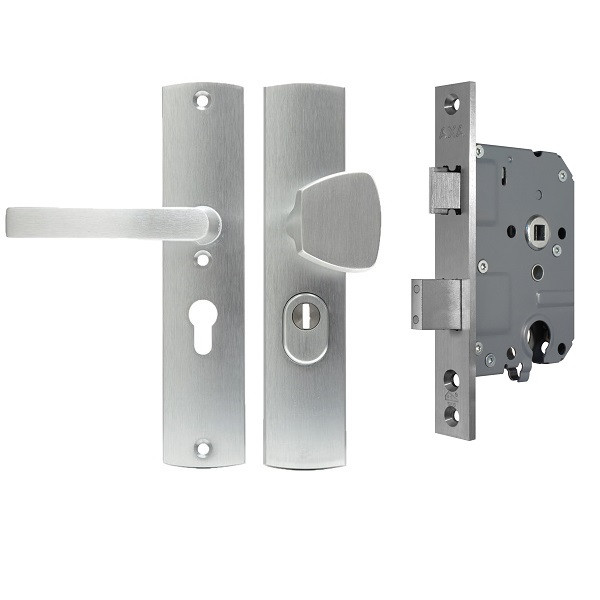 AXA Veiligheidsbeslag + Veiligheidsslot | AXA | 55 mm (Knop, Kerntrekbeveiliging)  K010808554 - 1