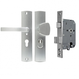 AXA Veiligheidsbeslag + Veiligheidsslot | AXA | 55 mm (Knop, Kerntrekbeveiliging)  K010808554 - 1