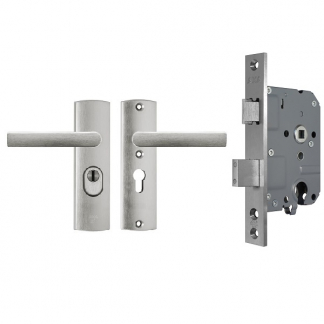 AXA Veiligheidsbeslag + Veiligheidsslot | AXA | 55 mm (Kruk, Kerntrekbeveiliging, Kort schild)  K010808586 - 1