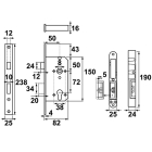 AXA Veiligheidsbeslag + Veiligheidsslot | AXA | 72 mm (Knop, Kerntrekbeveiliging, Zwart)  K010808560 - 7