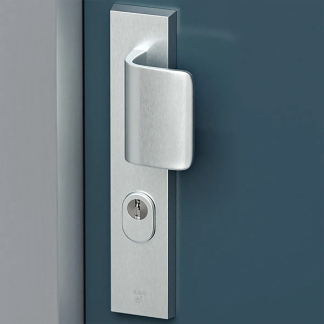 AXA Veiligheidsbeslag met duwer | AXA | Edge Plus | 55 mm  (Kerntrekbeveiliging, Aluminium) 6667351155K K010809403 - 2