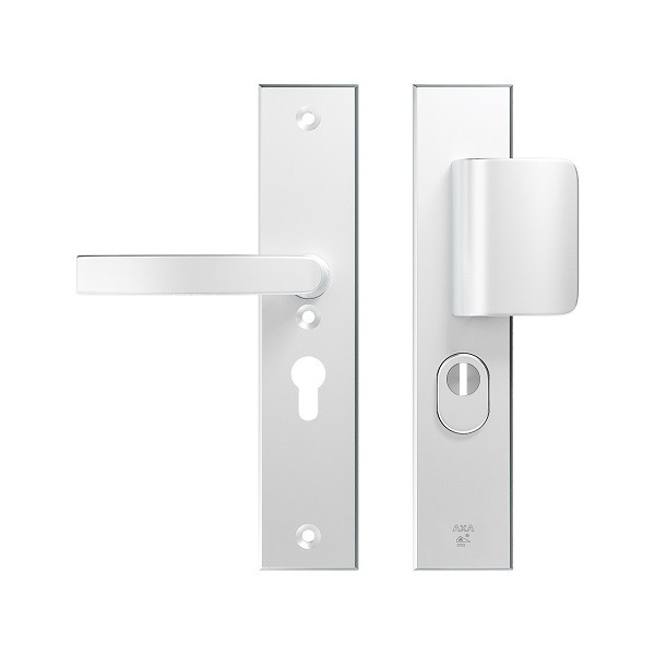 AXA Veiligheidsbeslag met duwer | AXA | Edge Plus | 55 mm  (Kerntrekbeveiliging, Aluminium) 6667359155K K010809400 - 1