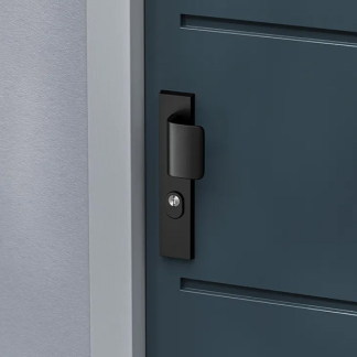 AXA Veiligheidsbeslag met duwer | AXA | Edge Plus | 55 mm  (Kerntrekbeveiliging, Aluminium, Zwart) 6667351855K K010809406 - 4