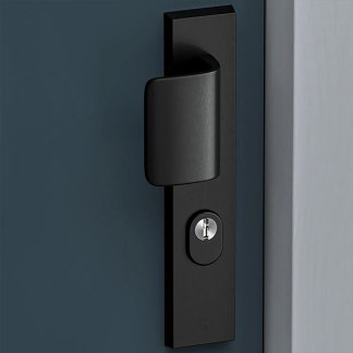 AXA Veiligheidsbeslag met duwer | AXA | Edge Plus | 72 mm  (Kerntrekbeveiliging, Aluminium, Zwart) 6667351872K K010809407 - 2