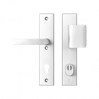 AXA Veiligheidsbeslag met duwer | AXA | Edge Plus | 92 mm  (Kerntrekbeveiliging, Aluminium) 6667351192K K010809405
