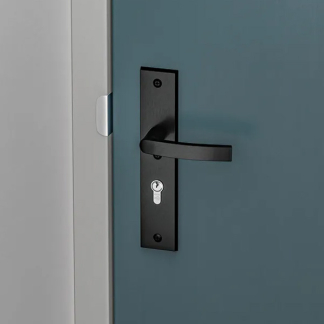 AXA Veiligheidsbeslag met duwer | AXA | Edge Plus | 92 mm  (Kerntrekbeveiliging, Aluminium, Zwart) 6667351892K K010809408 - 5