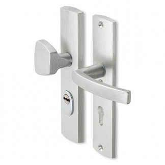 AXA Veiligheidsbeslag met knop | AXA | Curve Plus | 72 mm  (Kerntrekbeveiliging, Aluminium) 6665511172K K010808300 - 1