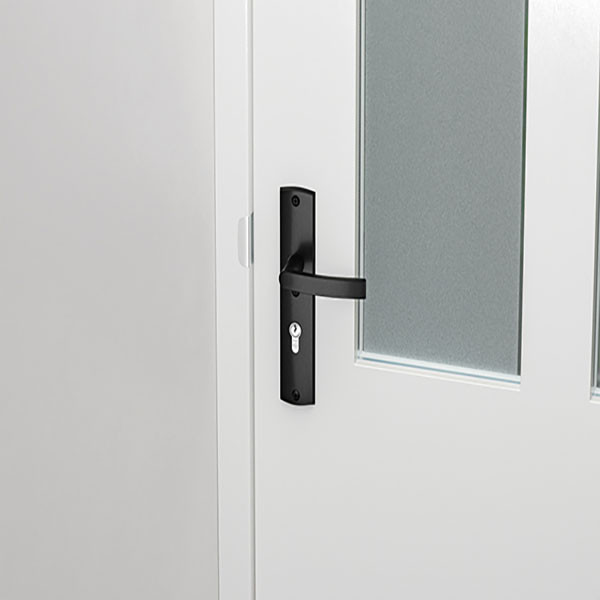 AXA Veiligheidsbeslag met knop | AXA | Curve Plus | 72 mm (Kerntrekbeveiliging, Aluminium, Zwart) 6665511872K K010808302 - 4
