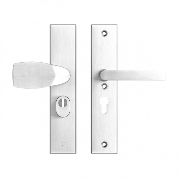 AXA Veiligheidsbeslag met knop | AXA | Edge Plus | 55 mm  (Kerntrekbeveiliging, Aluminium) 6667491155K K010809412 - 1