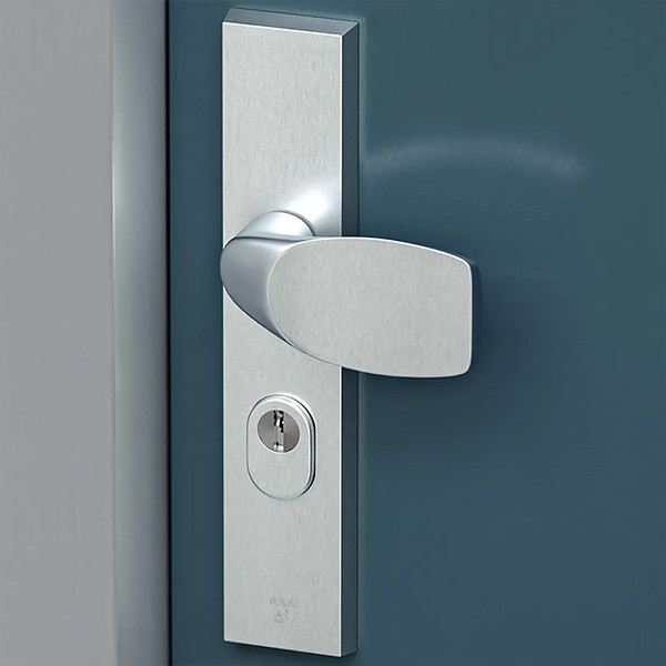 AXA Veiligheidsbeslag met knop | AXA | Edge Plus | 55 mm  (Kerntrekbeveiliging, Aluminium) 6667491155K K010809412 - 2