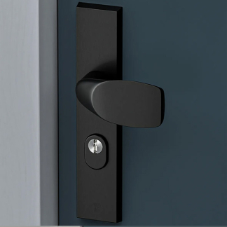 AXA Veiligheidsbeslag met knop | AXA | Edge Plus | 55 mm (Kerntrekbeveiliging, Aluminium, Zwart) 6667491855K K010809415 - 2