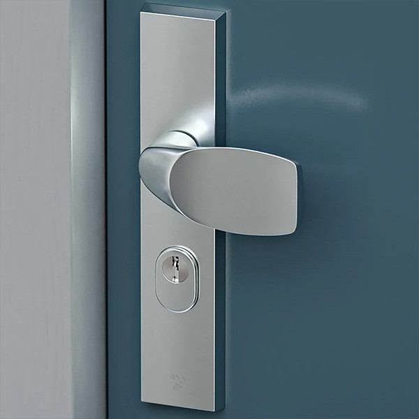 AXA Veiligheidsbeslag met knop | AXA | Edge Plus | 92 mm  (Kerntrekbeveiliging, Aluminium) 6667399192K K010809411 - 2