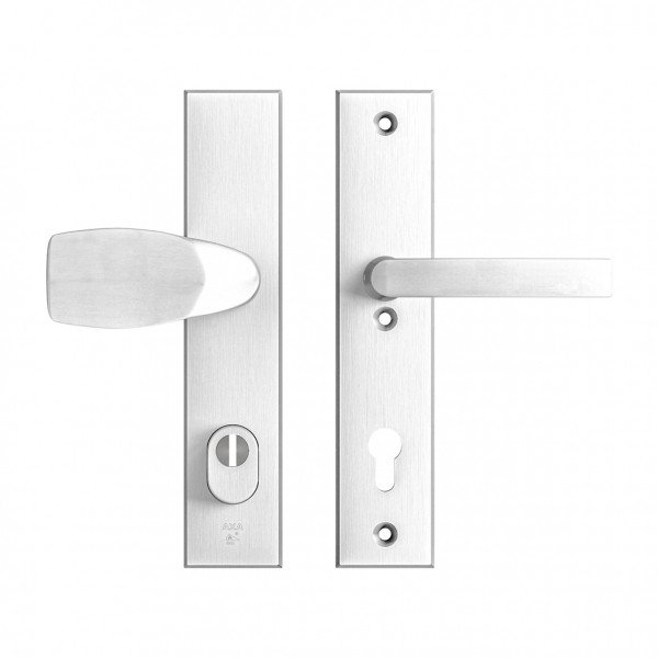AXA Veiligheidsbeslag met knop | AXA | Edge Plus | 92 mm  (Kerntrekbeveiliging, Aluminium) 6667491192K K010809414 - 1