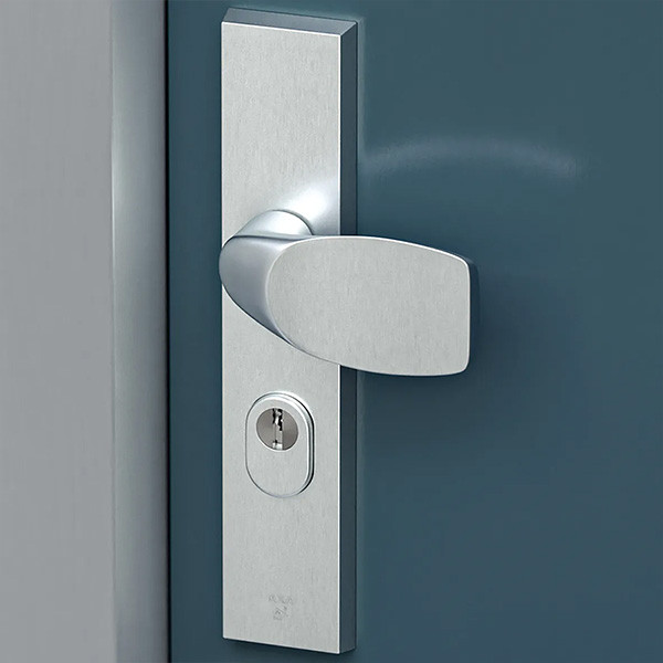 AXA Veiligheidsbeslag met knop | AXA | Edge Plus | 92 mm  (Kerntrekbeveiliging, Aluminium) 6667491192K K010809414 - 2