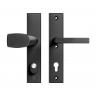 AXA Veiligheidsbeslag met knop | AXA | Edge Plus | 92 mm (Kerntrekbeveiliging, Aluminium, Zwart) 6667491892K K010809417 - 1