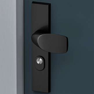 AXA Veiligheidsbeslag met knop | AXA | Edge Plus | 92 mm (Kerntrekbeveiliging, Aluminium, Zwart) 6667491892K K010809417 - 2