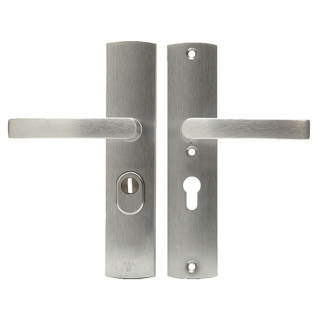 AXA Veiligheidsbeslag met kruk | AXA | Curve Plus | 55 mm  (Kerntrekbeveiliging, Aluminium) 6665101155K K010808307 - 2