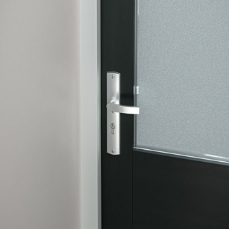 AXA Veiligheidsbeslag met kruk | AXA | Curve Plus | 55 mm  (Kerntrekbeveiliging, Aluminium) 6665101155K K010808307 - 3