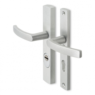 AXA Veiligheidsbeslag met kruk | AXA | Curve Plus | 72 mm  (Kerntrekbeveiliging, Aluminium) 6765101172K K010808318 - 1
