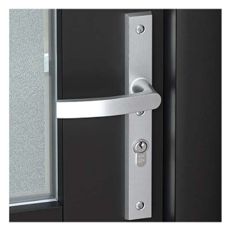 AXA Veiligheidsbeslag met kruk | AXA | Edge Plus | 55 mm  (Kerntrekbeveiliging, Aluminium) 6767101155K K010809448 - 2