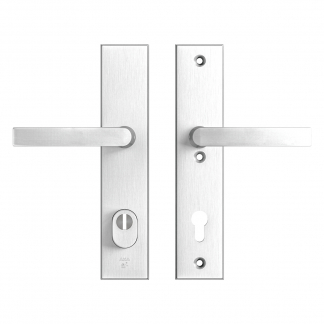 AXA Veiligheidsbeslag met kruk | AXA | Edge Plus | 92 mm  (Kerntrekbeveiliging, Aluminium) 6667101192K K010809423