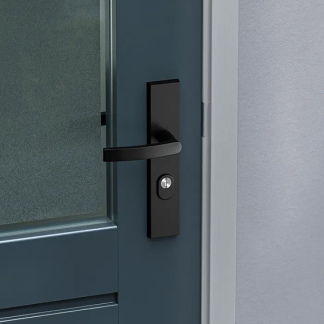 AXA Veiligheidsbeslag met kruk | AXA | Edge Plus | 92 mm (Kerntrekbeveiliging, Aluminium, Zwart) 6667101892K K010809426 - 4