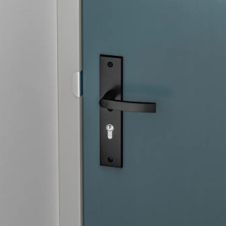 AXA Veiligheidsbeslag met kruk | AXA | Edge Plus | 92 mm (Kerntrekbeveiliging, Aluminium, Zwart) 6667101892K K010809426 - 5