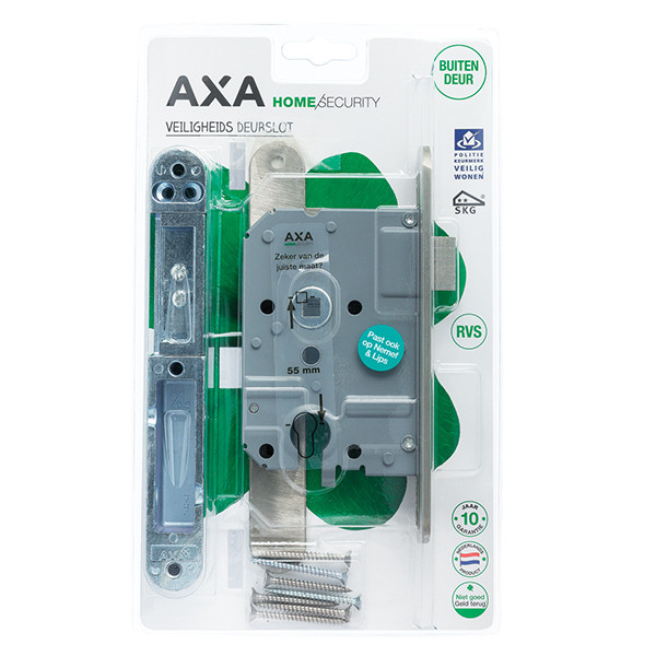 AXA Veiligheidsslot | AXA | 55 mm (SKG**, Afgerond, RVS) 7425508155BL K010808370 - 3