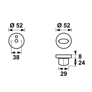 AXA Wc-sluiting | AXA (Aluminium) 62204011E K010808280 - 