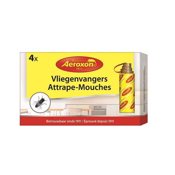 Aeroxon Vliegen plakstrip | Aeroxon | 4 stuks (Ecologisch, Gifvrij) 90802AE K170115127 - 1
