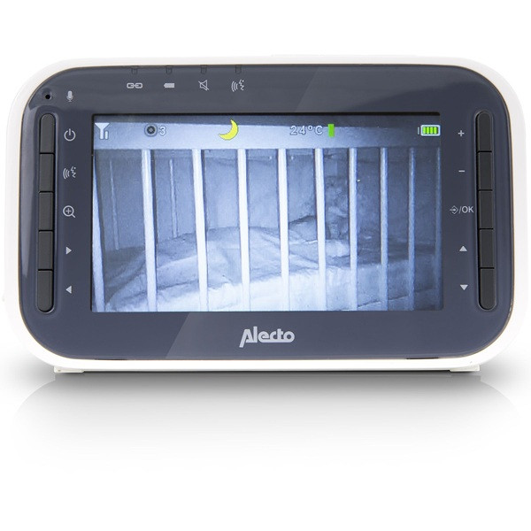Alecto Babyfoon met camera | Alecto | DVM200M (Ouderunit, Slaapliedjes, Gespreksfunctie, Draaifunctie, Geluidsdetectie, Temperatuursensor, Uitbreidbaar, Nachtzicht) DVM200M K170406178 - 4
