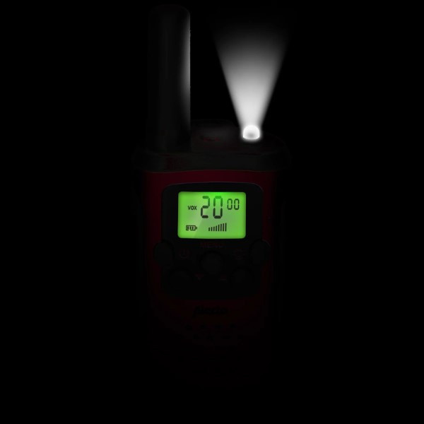 Alecto Kinder walkie talkie | Alecto (Batterij, 8 kanalen, 7 km, Zaklamp, Rood) FR115RD K170406184 - 3