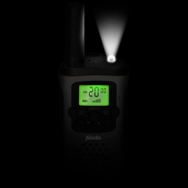 Alecto Walkie talkie | Alecto (Oplaadbaar, 8 kanalen, 7 km, Zaklamp, Wit) FR-175 K170406187 - 3