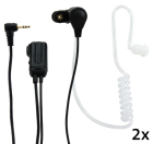 Alecto Walkie talkie headset | Alecto | 2 stuks (Voor PTT- en VOX-portofoons, Ergonomisch) FRH-10 DUO K170406189 - 1