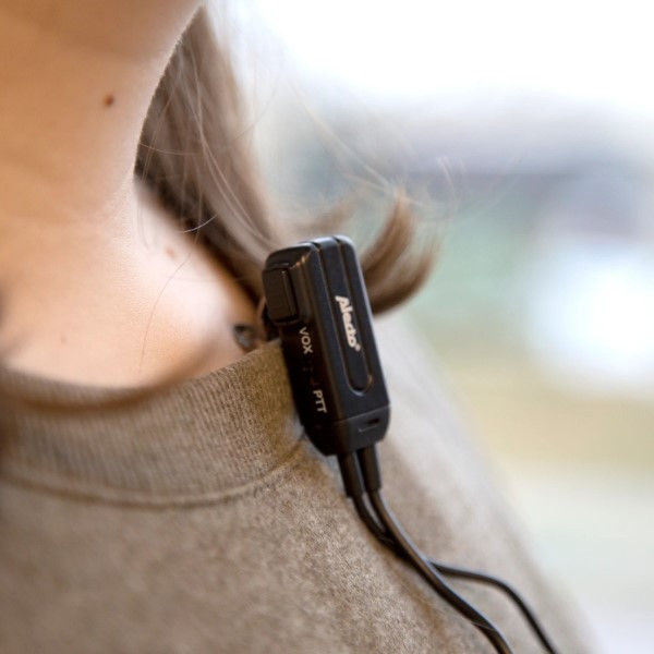 Alecto Walkie talkie headset | Alecto | 2 stuks (Voor PTT- en VOX-portofoons, Ergonomisch) FRH-10 DUO K170406189 - 3