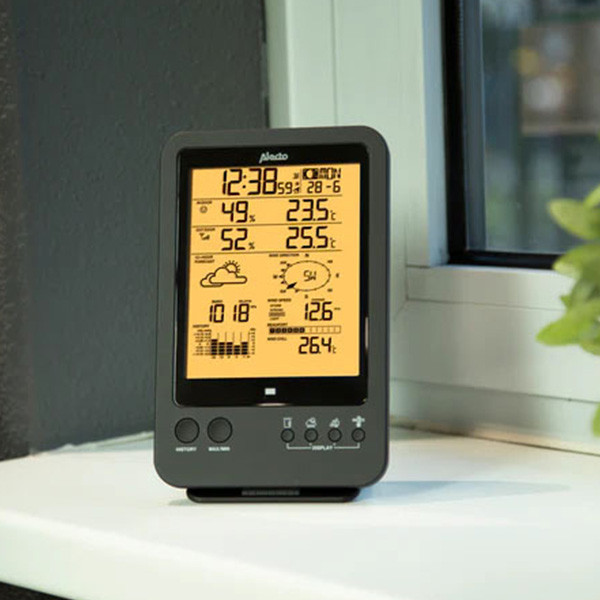 Alecto Weerstation | Alecto | WS-4700 (Buitensensor, Klok, Hygrometer, Kalender, Zwart) WS-4700 K170406199 - 5
