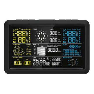 Alecto Weerstation | Alecto | WS-5100 (6-in-1 buitensensor, Klok, Hygrometer, Kalender, Zonnepaneel, App) WS-5100 K060302387 - 2