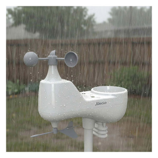Alecto Weerstation | Alecto | WS-5100 (6-in-1 buitensensor, Klok, Hygrometer, Kalender, Zonnepaneel, App) WS-5100 K060302387 - 6