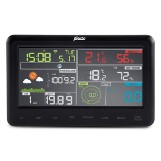 Alecto Weerstation | Alecto (8-in-1 buitensensor, Klok, Hygrometer, Kalender, Zonnepaneel, App) WS-5500 K170406196 - 2