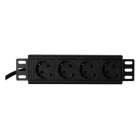 Alfaco 10 inch stekkerdoos - Alfaco - 1.8 meter (4-voudig, 1U) 10-33PDU4 K090601759 Alfaco 10 inch stekkerdoos - Alfaco - 1.8 meter (4-voudig, 1U) 10-33PDU4 K090601759