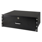 Alfaco Lade voor Patchkast 19 inch | 4U (Afsluitbaar, Zwart) 19-DR04 DS-DR04 K090601707 - 2