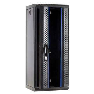 Alfaco Patchkast 10 inch | 15U | 312 x 310 x 752 mm (Max. 30 kg, Veiligheidsglas, Inbouwdiepte 220 mm, Ongemonteerd) 10-3315 DS10-3315 K090601519 - 2