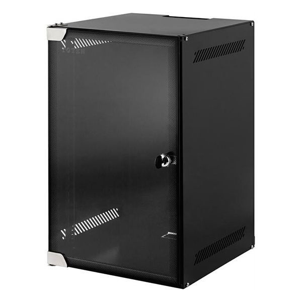 Alfaco Patchkast 10 inch | 6U | 280 x 310 x 330 mm (Max. 30 kg, Veiligheidsglas, Inbouwdiepte 220 mm, Ongemonteerd) 10-3306 DS10-3306 K090601522 - 1