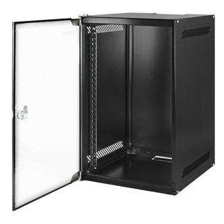 Alfaco Patchkast 10 inch | 6U | 280 x 310 x 330 mm (Max. 30 kg, Veiligheidsglas, Inbouwdiepte 220 mm, Ongemonteerd) 10-3306 DS10-3306 K090601522 - 2