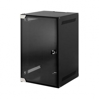 Alfaco Patchkast 10 inch | 9U | 280 x 310 x 463 mm (Max. 30 kg, Veiligheidsglas, Inbouwdiepte 220 mm, Ongemonteerd) 10-3309 DS10-3309 K090601523 - 1